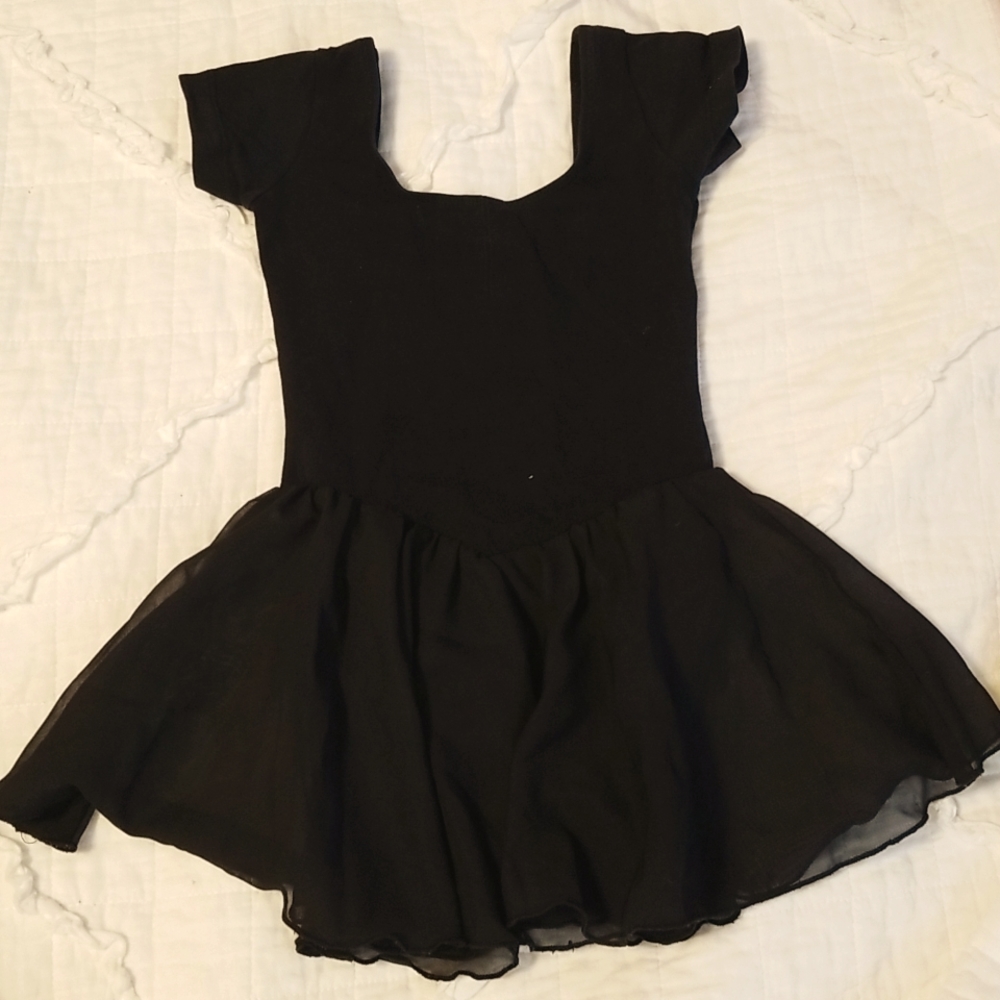 Black dance leotard